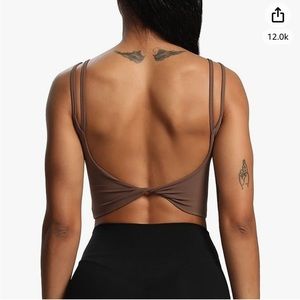 Aoxjox Twist Back Sports Bra